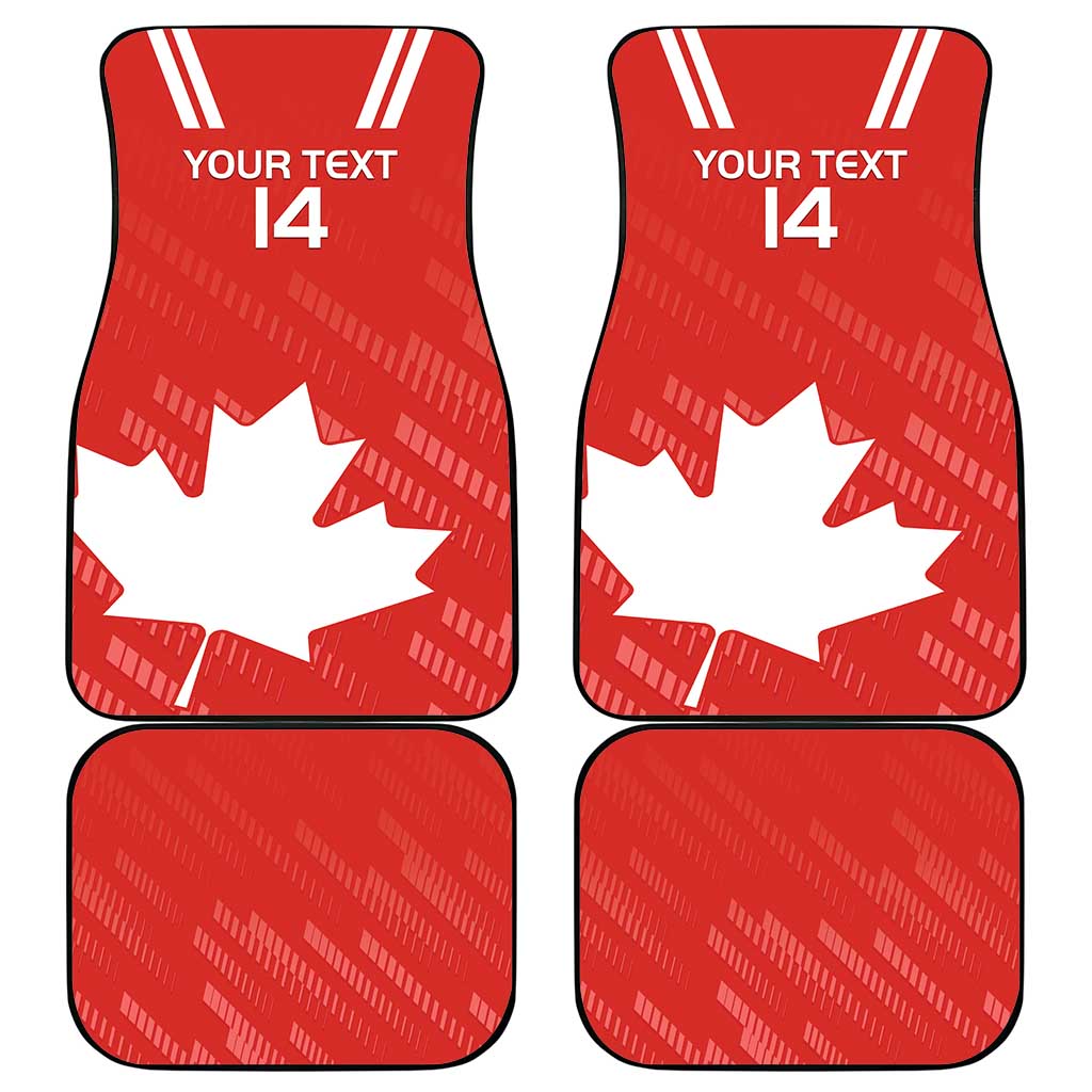 Custom Canada Rugby Car Mats 2024 Go Champions Maple Leaf - Wonder Print Shop