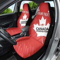 Custom Canada Rugby Car Seat Cover 2024 Go Champions Maple Leaf - Wonder Print Shop