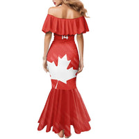 Custom Canada Rugby Family Matching Mermaid Dress and Hawaiian Shirt 2024 Go Champions Maple Leaf - Wonder Print Shop