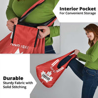 Custom Canada Rugby Grocery Bag Go Champions Maple Leaf
