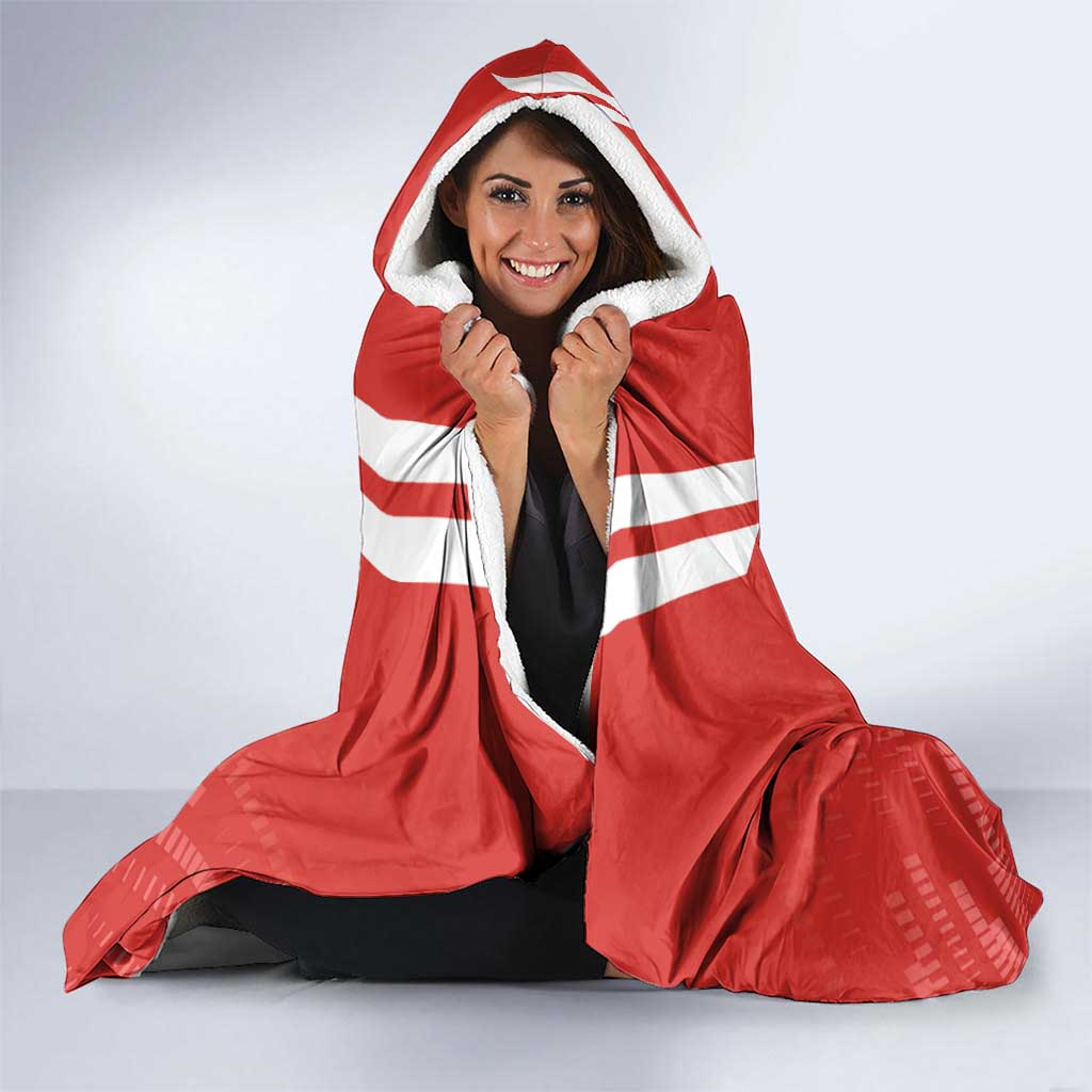 Custom Canada Rugby Hooded Blanket 2024 Go Champions Maple Leaf