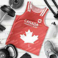 Custom Canada Rugby Men Tank Top 2024 Go Champions Maple Leaf - Wonder Print Shop