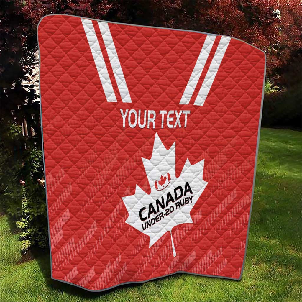 Custom Canada Rugby Quilt 2024 Go Champions Maple Leaf - Wonder Print Shop
