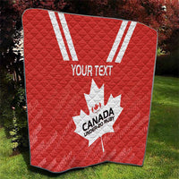 Custom Canada Rugby Quilt 2024 Go Champions Maple Leaf - Wonder Print Shop