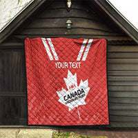 Custom Canada Rugby Quilt 2024 Go Champions Maple Leaf - Wonder Print Shop