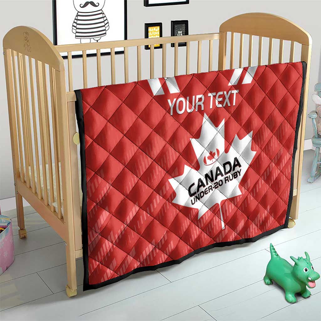 Custom Canada Rugby Quilt 2024 Go Champions Maple Leaf - Wonder Print Shop