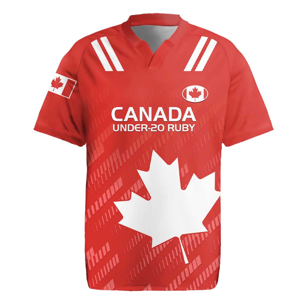 Custom Canada Rugby Rugby Jersey 2024 Go Champions Maple Leaf - Wonder Print Shop