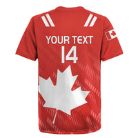 Custom Canada Rugby Rugby Jersey 2024 Go Champions Maple Leaf - Wonder Print Shop