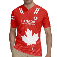 Custom Canada Rugby Rugby Jersey 2024 Go Champions Maple Leaf - Wonder Print Shop