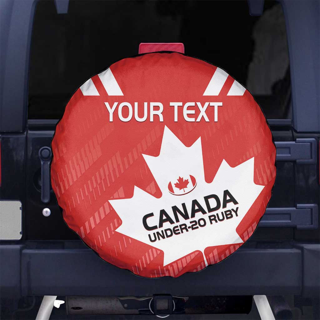 Custom Canada Rugby Spare Tire Cover 2024 Go Champions Maple Leaf - Wonder Print Shop