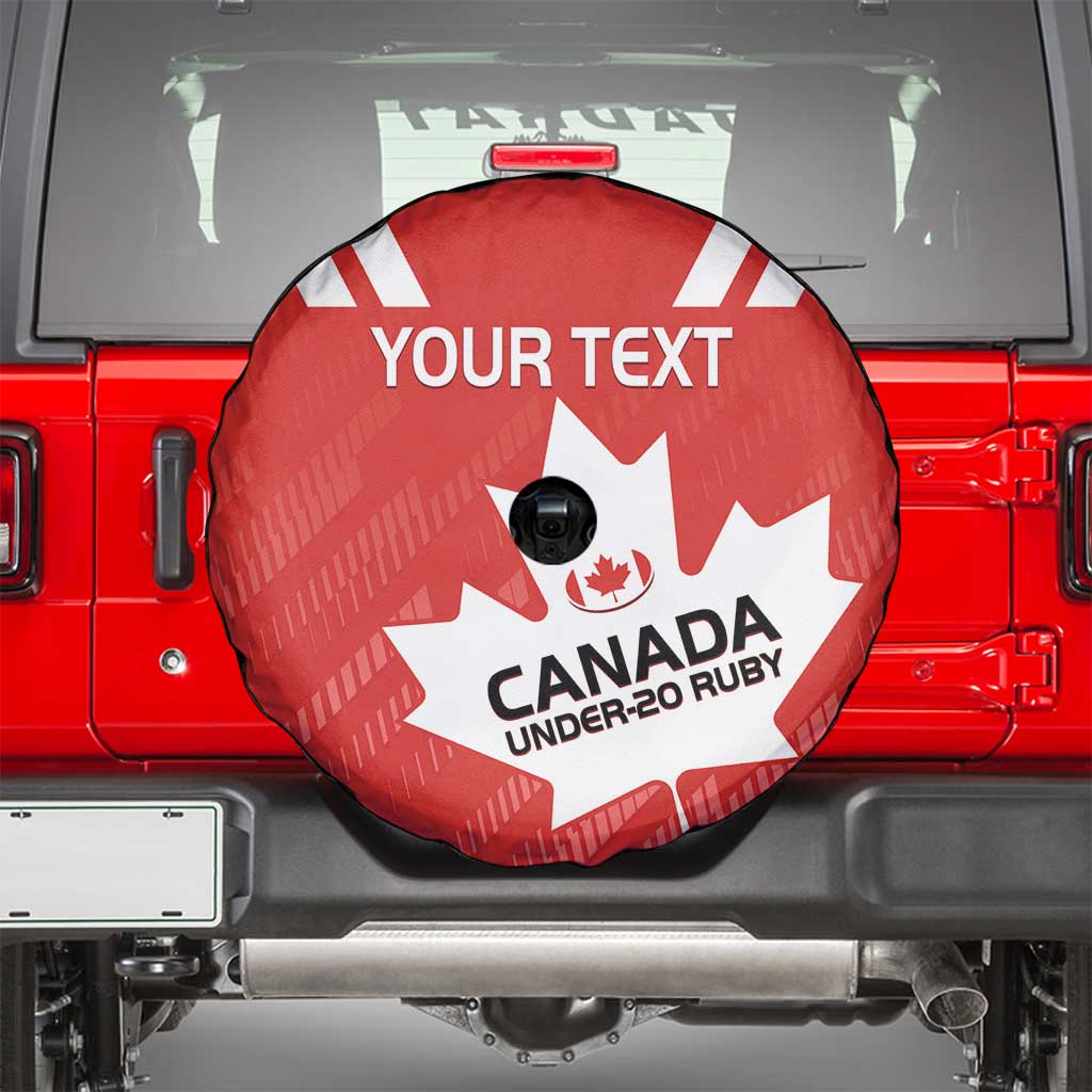 Custom Canada Rugby Spare Tire Cover 2024 Go Champions Maple Leaf - Wonder Print Shop