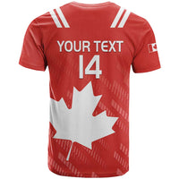 Custom Canada Rugby T Shirt 2024 Go Champions Maple Leaf - Wonder Print Shop