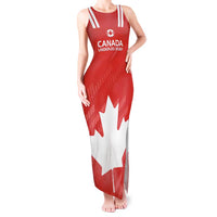 Custom Canada Rugby Tank Maxi Dress 2024 Go Champions Maple Leaf - Wonder Print Shop