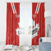 Custom Canada Rugby Window Curtain 2024 Go Champions Maple Leaf - Wonder Print Shop