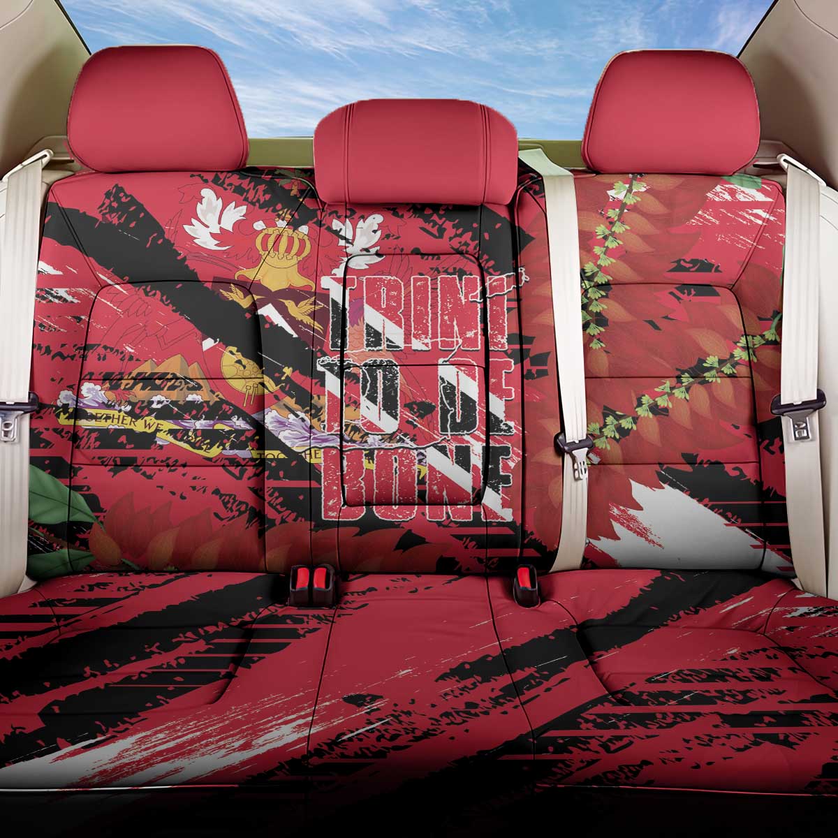 Trini To De Bone Back Car Seat Cover Proud To Be Trinidad and Tobago - Wonder Print Shop