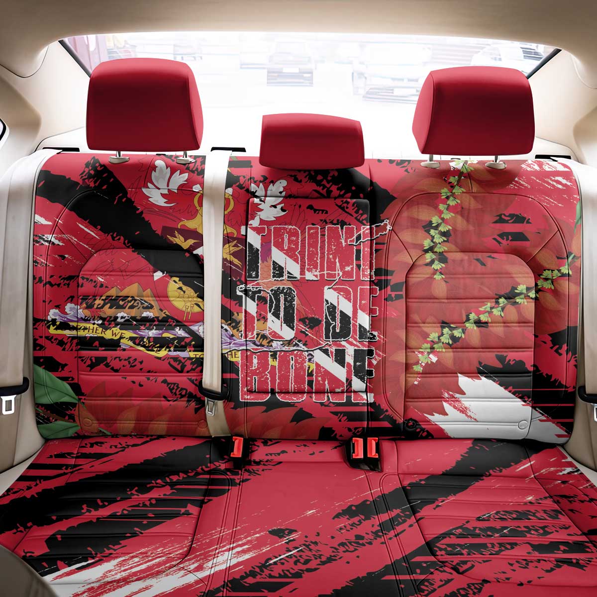 Trini To De Bone Back Car Seat Cover Proud To Be Trinidad and Tobago - Wonder Print Shop