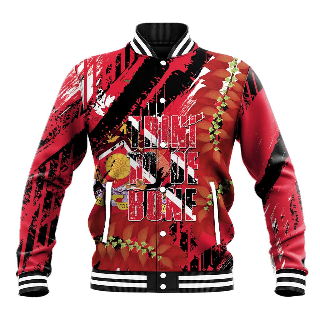 Trini To De Bone Baseball Jacket Proud To Be Trinidad and Tobago - Wonder Print Shop