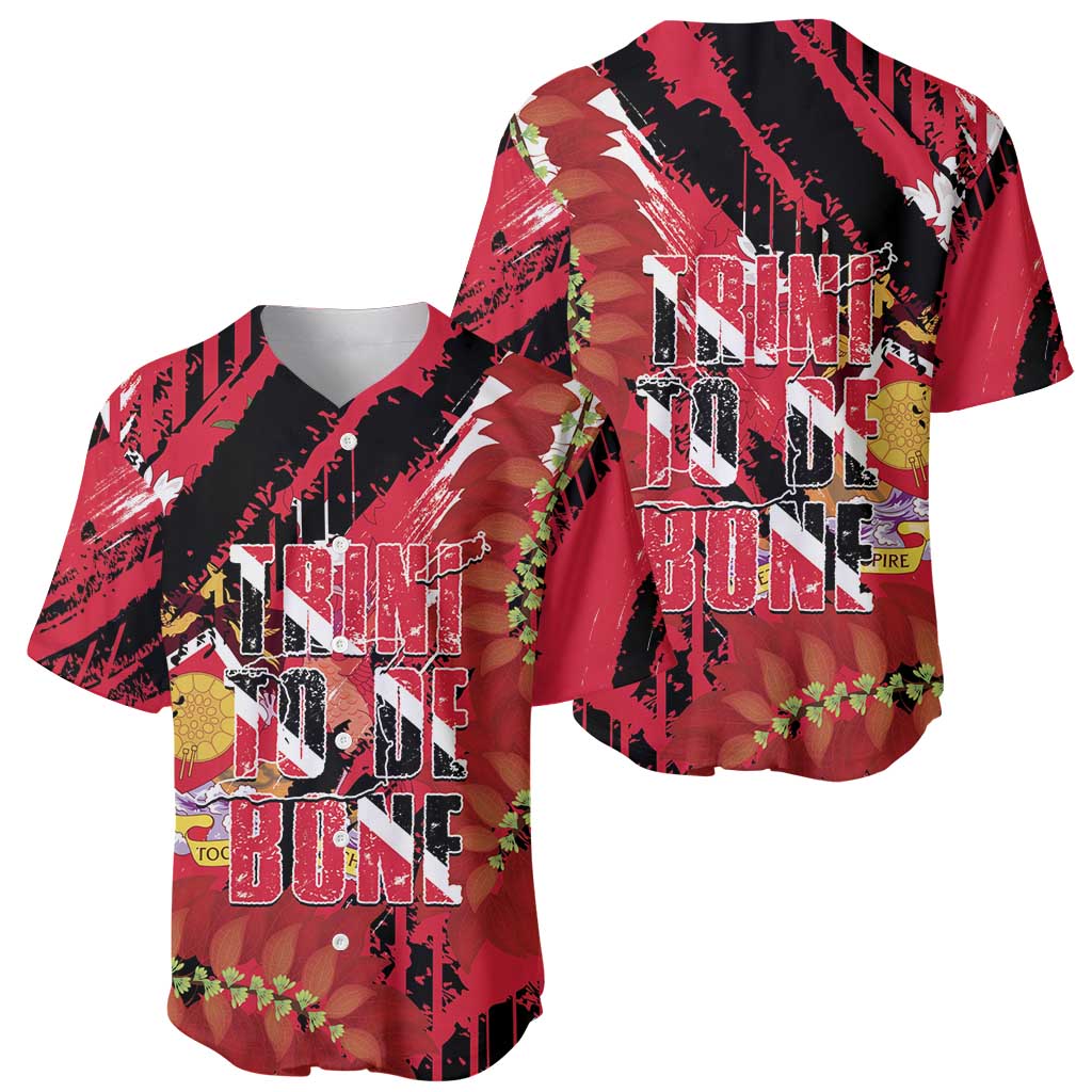 Trini To De Bone Baseball Jersey Proud To Be Trinidad and Tobago - Wonder Print Shop