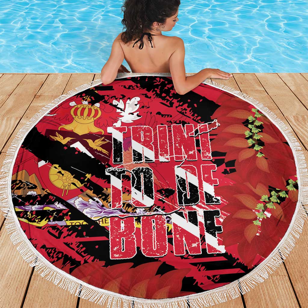 Trini To De Bone Beach Blanket Proud To Be Trinidad and Tobago - Wonder Print Shop