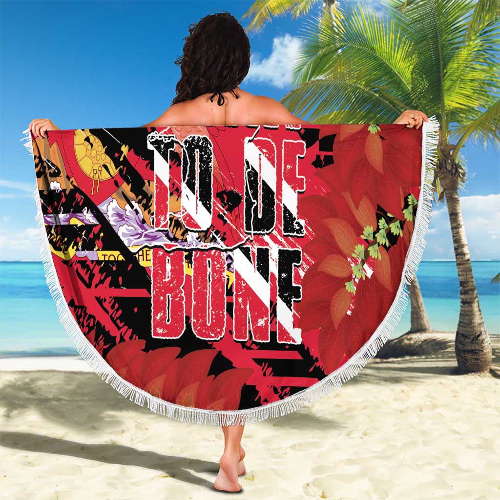 Trini To De Bone Beach Blanket Proud To Be Trinidad and Tobago - Wonder Print Shop