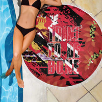 Trini To De Bone Beach Blanket Proud To Be Trinidad and Tobago - Wonder Print Shop