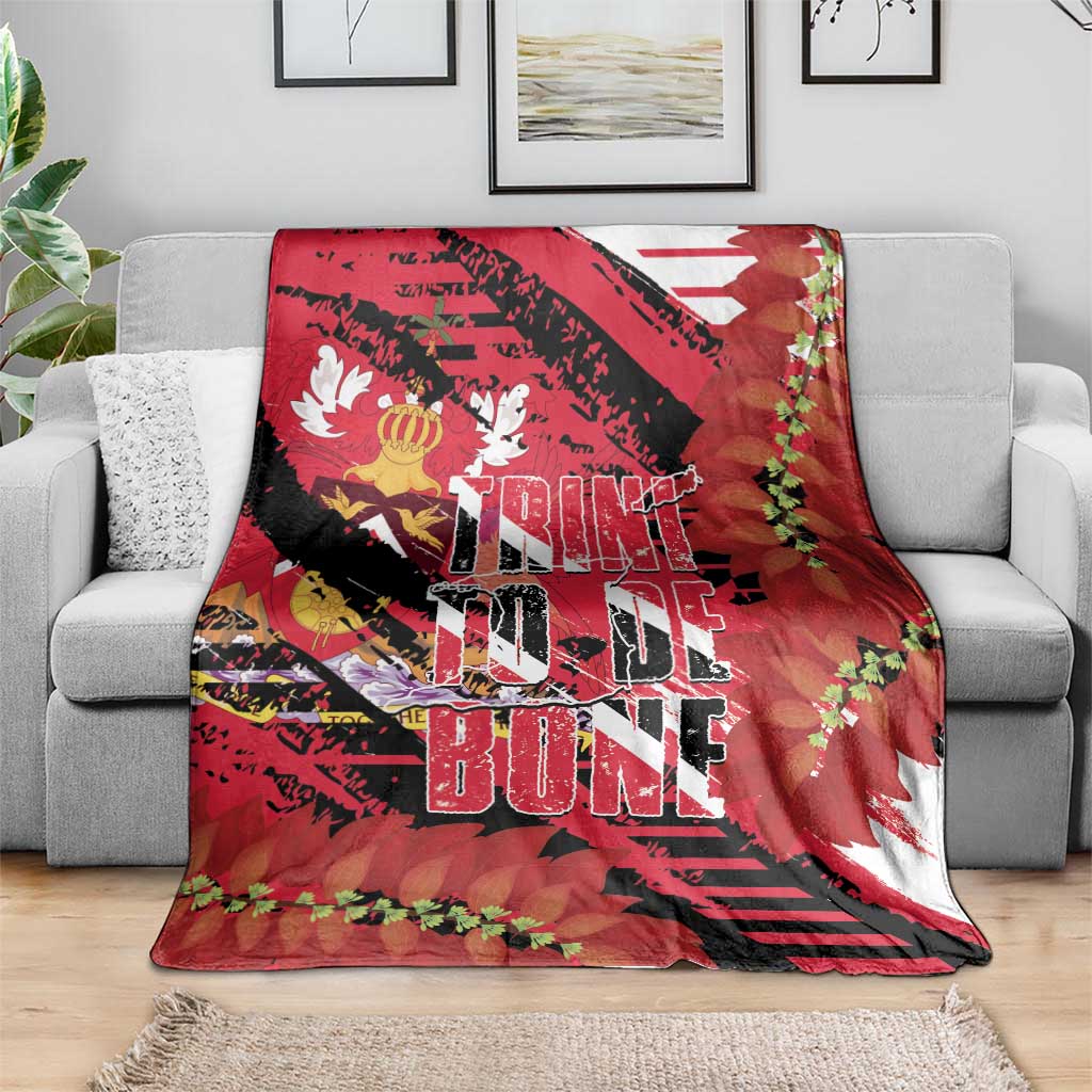 Trini To De Bone Blanket Proud To Be Trinidad and Tobago - Wonder Print Shop