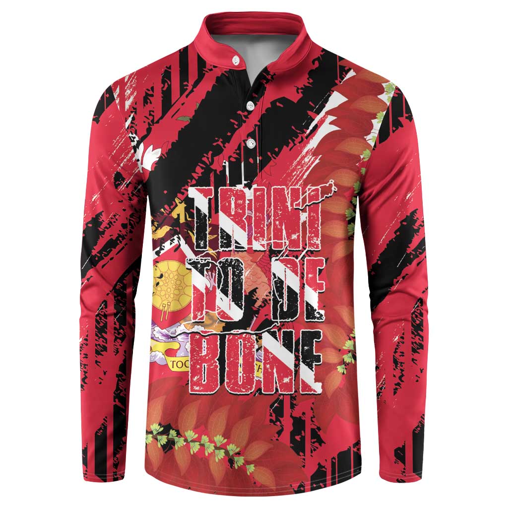 Trini To De Bone Button Sweatshirt Proud To Be Trinidad and Tobago - Wonder Print Shop