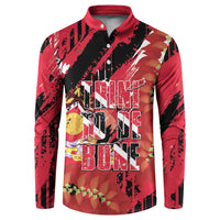 Trini To De Bone Button Sweatshirt Proud To Be Trinidad and Tobago - Wonder Print Shop