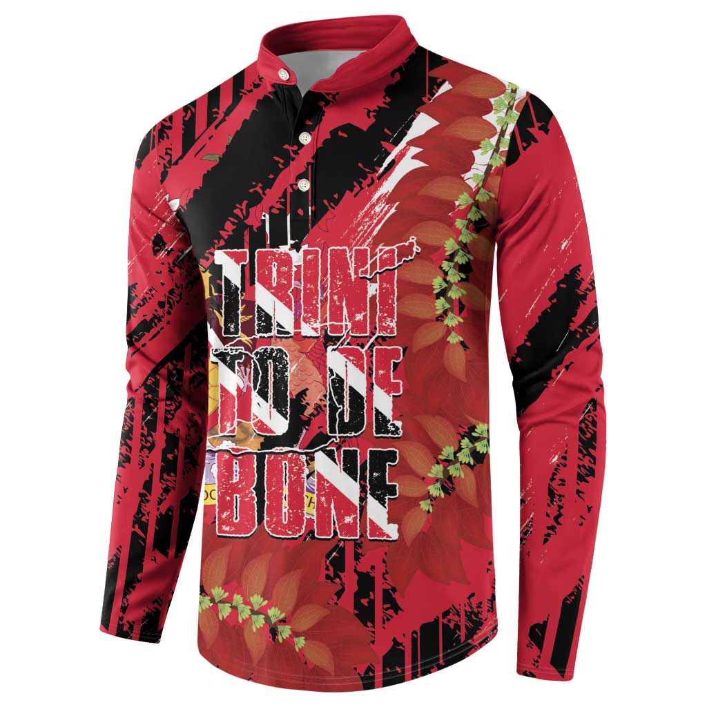 Trini To De Bone Button Sweatshirt Proud To Be Trinidad and Tobago - Wonder Print Shop