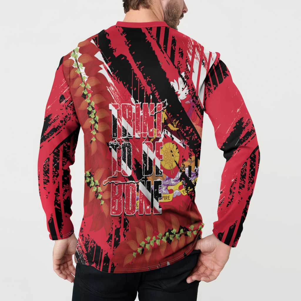 Trini To De Bone Button Sweatshirt Proud To Be Trinidad and Tobago - Wonder Print Shop