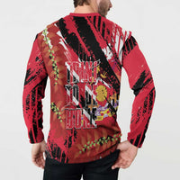 Trini To De Bone Button Sweatshirt Proud To Be Trinidad and Tobago - Wonder Print Shop