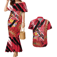 Trini To De Bone Couples Matching Mermaid Dress and Hawaiian Shirt Proud To Be Trinidad and Tobago - Wonder Print Shop