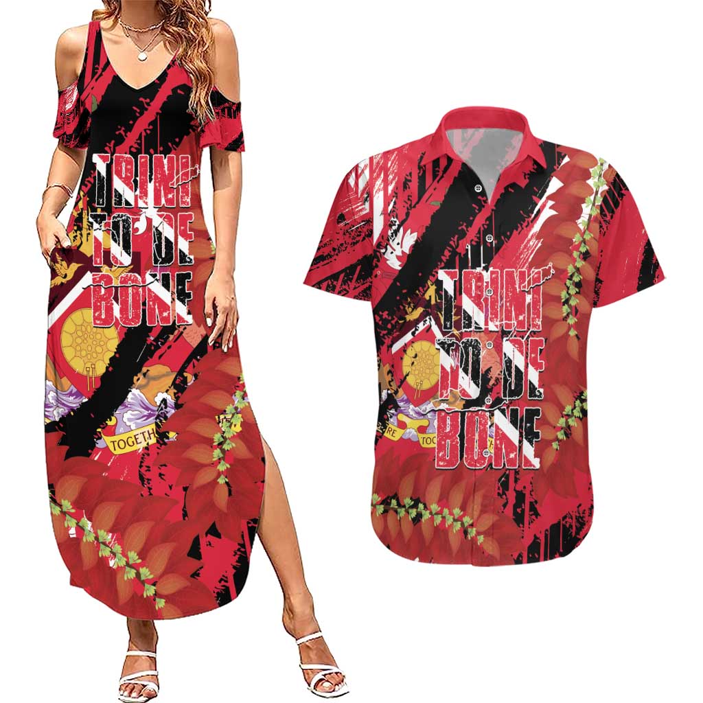 Trini To De Bone Couples Matching Summer Maxi Dress and Hawaiian Shirt Proud To Be Trinidad and Tobago - Wonder Print Shop