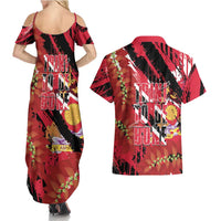 Trini To De Bone Couples Matching Summer Maxi Dress and Hawaiian Shirt Proud To Be Trinidad and Tobago - Wonder Print Shop