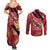 Trini To De Bone Couples Matching Summer Maxi Dress and Long Sleeve Button Shirt Proud To Be Trinidad and Tobago - Wonder Print Shop