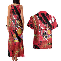 Trini To De Bone Couples Matching Tank Maxi Dress and Hawaiian Shirt Proud To Be Trinidad and Tobago - Wonder Print Shop