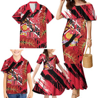 Trini To De Bone Family Matching Mermaid Dress and Hawaiian Shirt Proud To Be Trinidad and Tobago - Wonder Print Shop