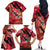 Trini To De Bone Family Matching Off The Shoulder Long Sleeve Dress and Hawaiian Shirt Proud To Be Trinidad and Tobago - Wonder Print Shop
