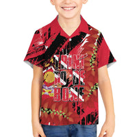 Trini To De Bone Family Matching Off The Shoulder Long Sleeve Dress and Hawaiian Shirt Proud To Be Trinidad and Tobago - Wonder Print Shop