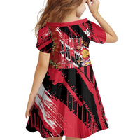 Trini To De Bone Family Matching Off Shoulder Short Dress and Hawaiian Shirt Proud To Be Trinidad and Tobago - Wonder Print Shop