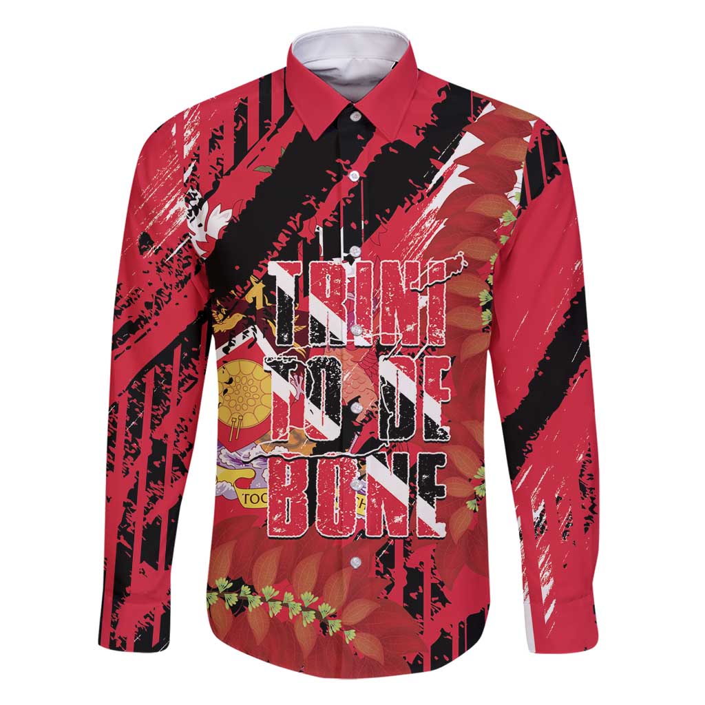 Trini To De Bone Family Matching Off Shoulder Short Dress and Hawaiian Shirt Proud To Be Trinidad and Tobago - Wonder Print Shop