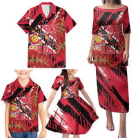 Trini To De Bone Family Matching Puletasi and Hawaiian Shirt Proud To Be Trinidad and Tobago - Wonder Print Shop