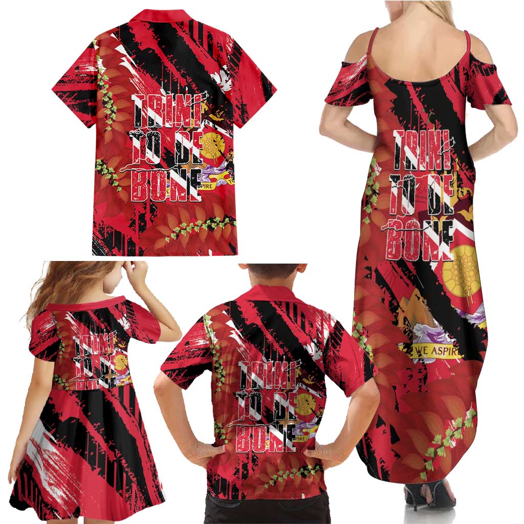 Trini To De Bone Family Matching Summer Maxi Dress and Hawaiian Shirt Proud To Be Trinidad and Tobago - Wonder Print Shop
