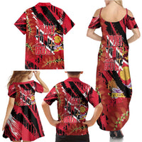 Trini To De Bone Family Matching Summer Maxi Dress and Hawaiian Shirt Proud To Be Trinidad and Tobago - Wonder Print Shop