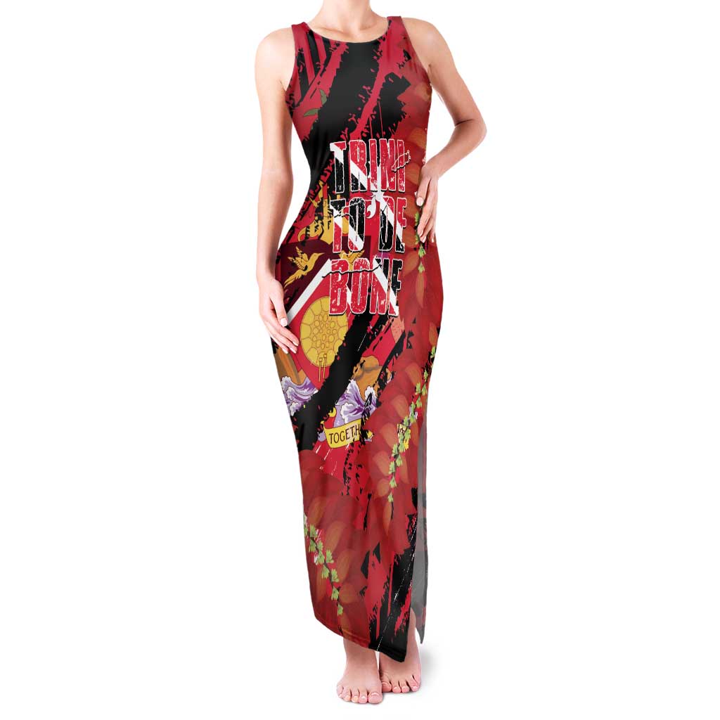 Trini To De Bone Family Matching Tank Maxi Dress and Hawaiian Shirt Proud To Be Trinidad and Tobago - Wonder Print Shop