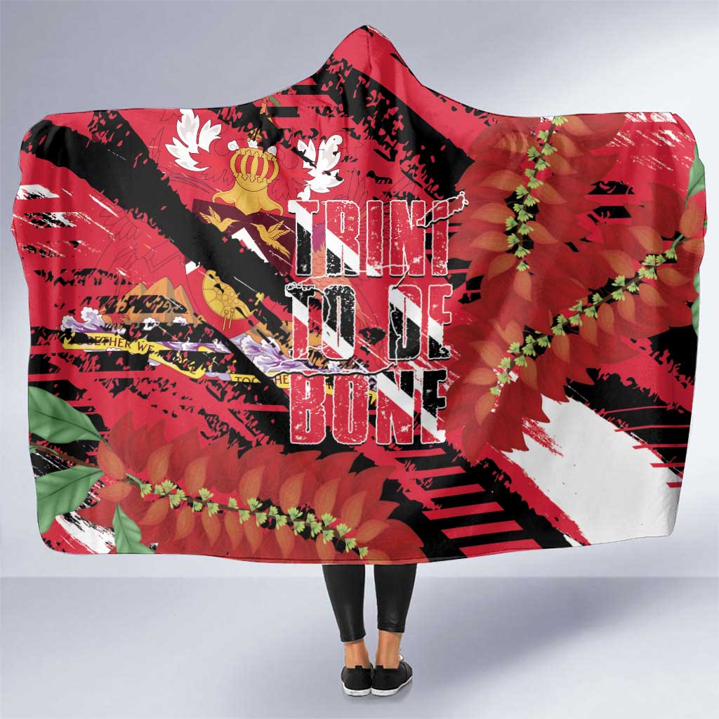 Trini To De Bone Hooded Blanket Proud To Be Trinidad and Tobago - Wonder Print Shop