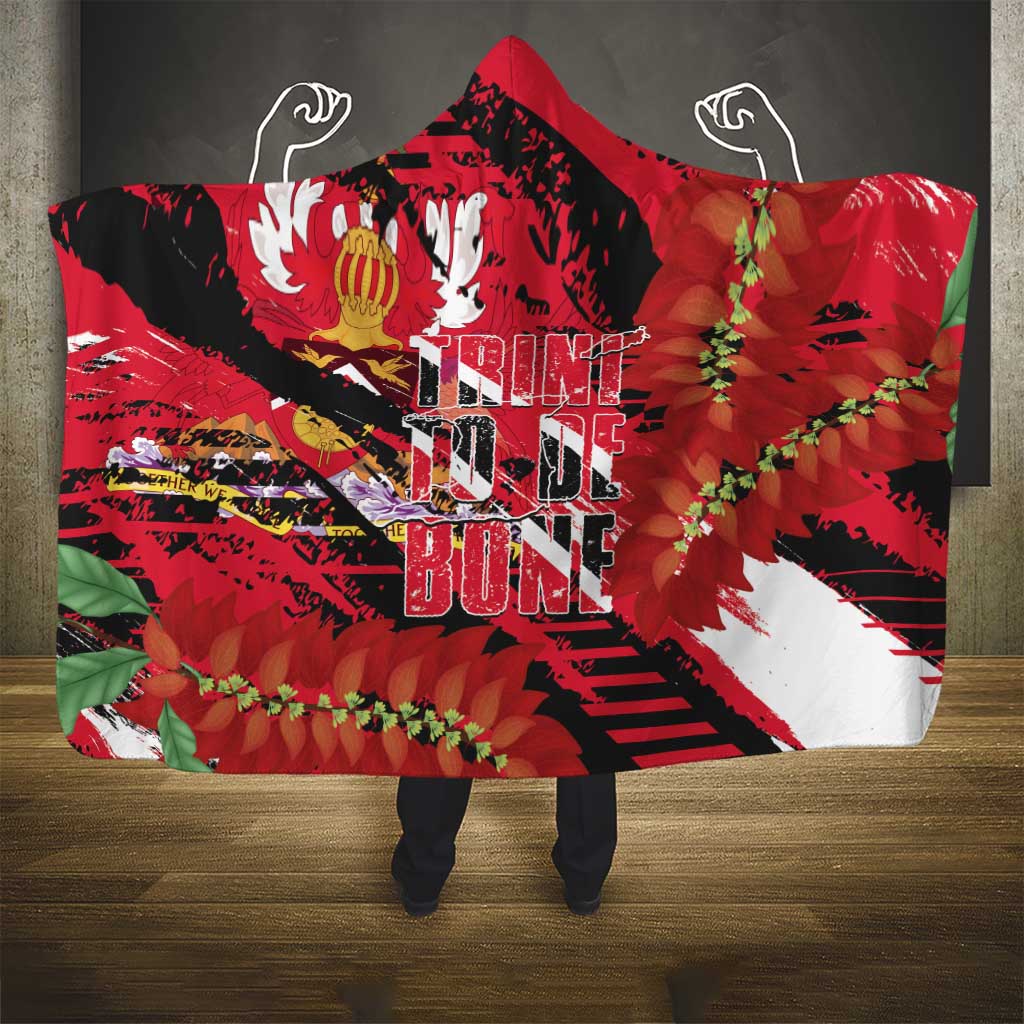 Trini To De Bone Hooded Blanket Proud To Be Trinidad and Tobago - Wonder Print Shop