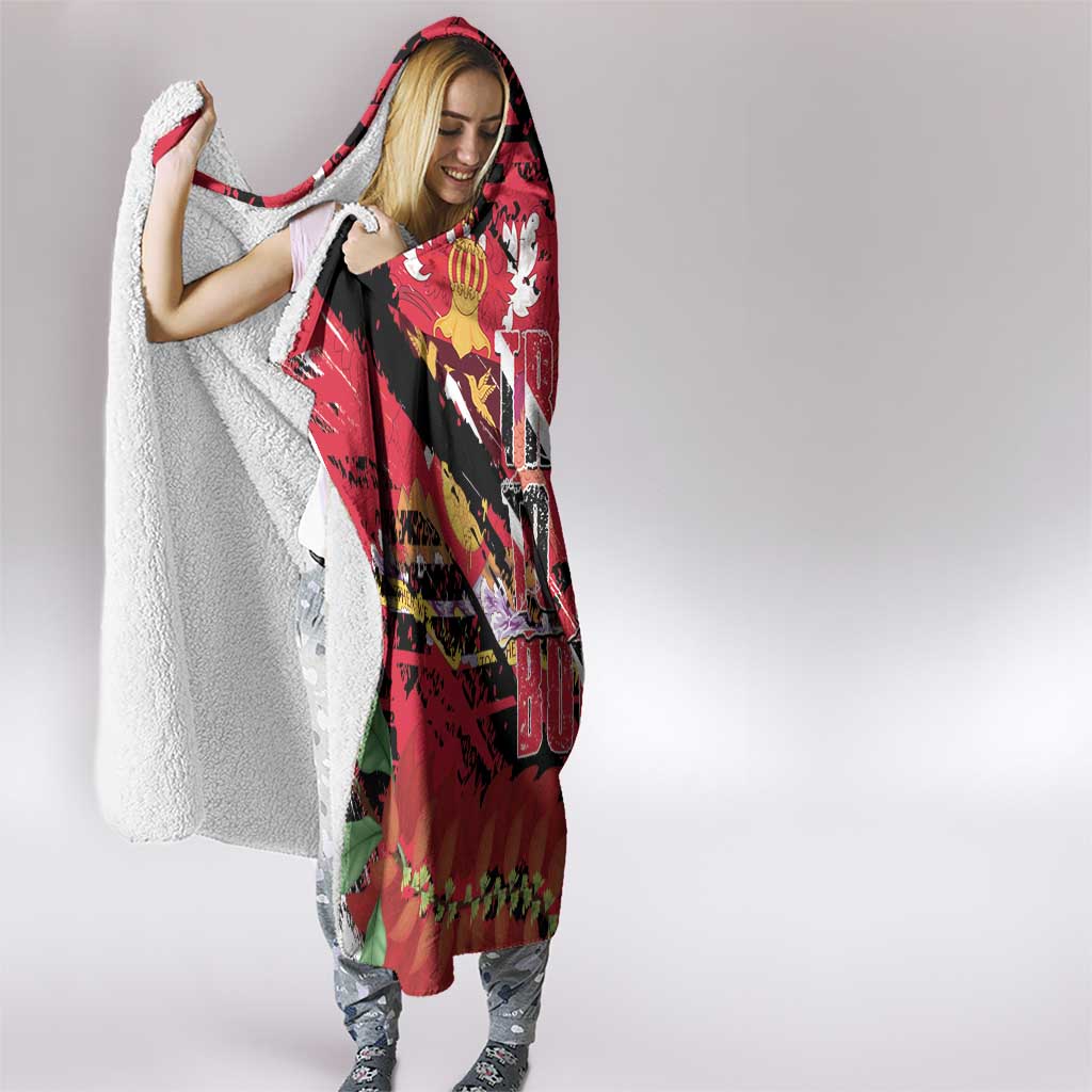 Trini To De Bone Hooded Blanket Proud To Be Trinidad and Tobago - Wonder Print Shop