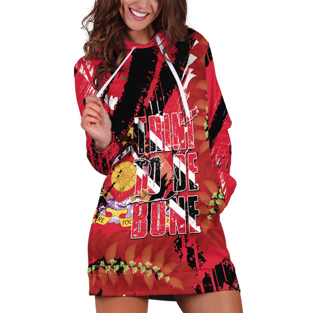 Trini To De Bone Hoodie Dress Proud To Be Trinidad and Tobago - Wonder Print Shop
