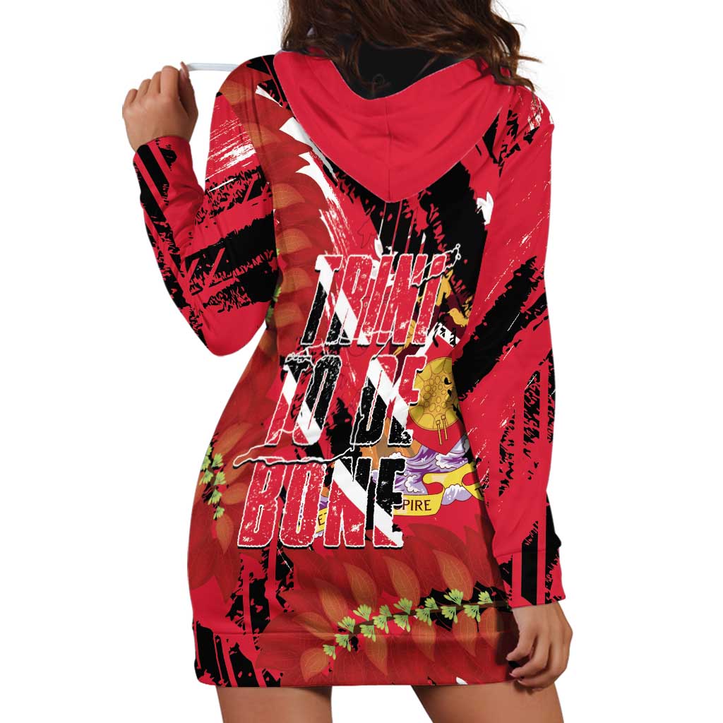 Trini To De Bone Hoodie Dress Proud To Be Trinidad and Tobago - Wonder Print Shop